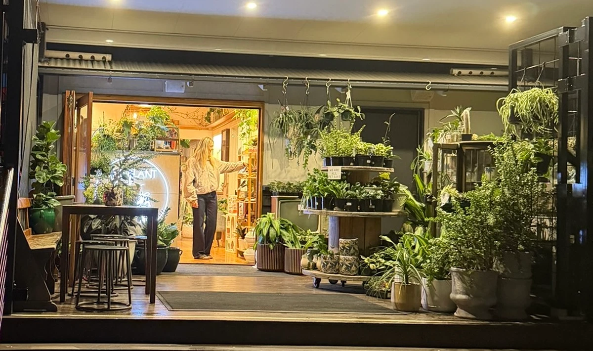 Entrance of The Plant Bunker, a plant store