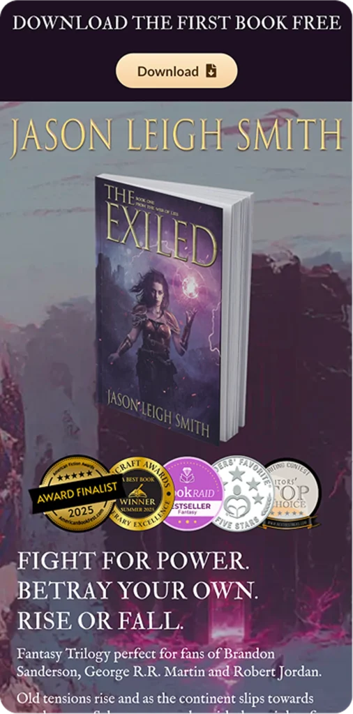 Jason Leigh Smith The Exiled homepage mobile layout